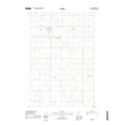 2020 Map of Halliday, 2020 Print