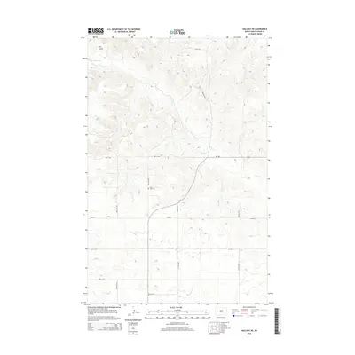 2014 Map of Halliday NE, 2014 Print