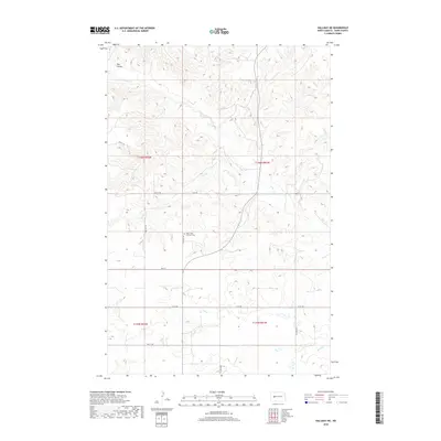 2018 Map of Halliday NE, 2018 Print