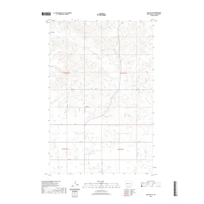 2020 Map of Halliday NE, 2020 Print