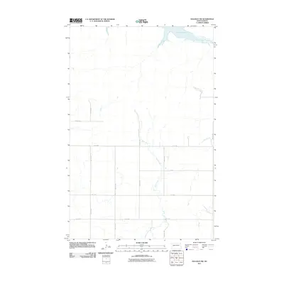 2011 Map of Halliday NW, 2011 Print