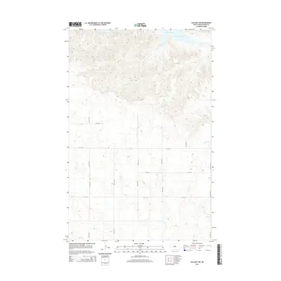 2014 Map of Halliday NW, 2014 Print