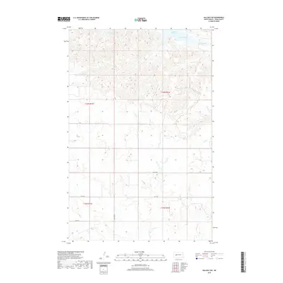 2018 Map of Halliday NW, 2018 Print