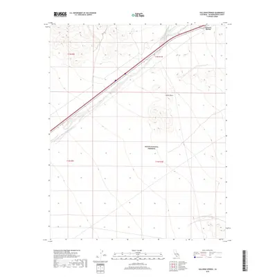2018 Map of Halloran Springs, 2018 Print