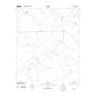 2010 Map of Halls Bluff, 2010 Print