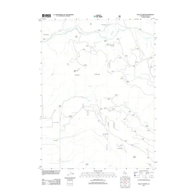 2012 Map of Halls Canyon, 2012 Print