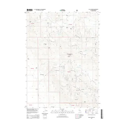 2015 Map of Halls Canyon, 2015 Print