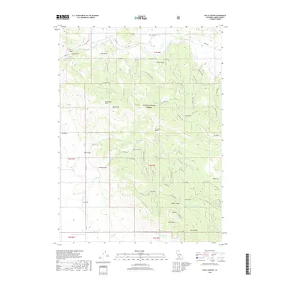 2018 Map of Halls Canyon, 2018 Print