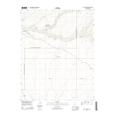 2014 Map of Halls Crossing NE, 2014 Print