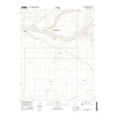 2017 Map of Halls Crossing NE, 2017 Print