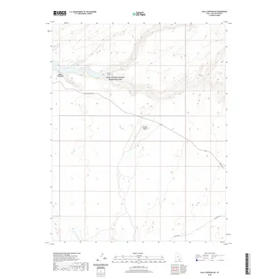 2020 Map of Halls Crossing NE, 2020 Print