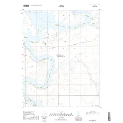 2020 Map of Halls Crossing, 2020 Print