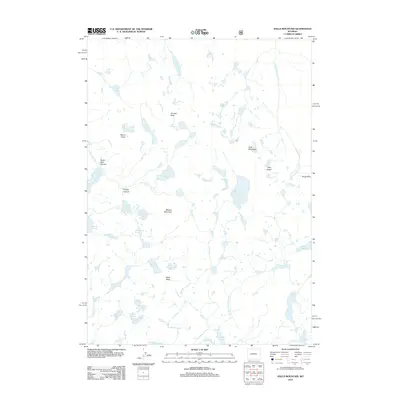 2012 Map of Halls Mountain, 2012 Print
