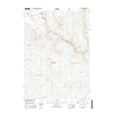 2015 Map of Halls Mountain, 2015 Print