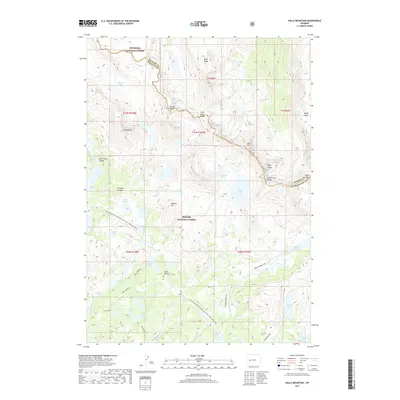 2017 Map of Halls Mountain, 2017 Print