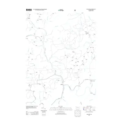 2013 Map of Hallton, 2013 Print