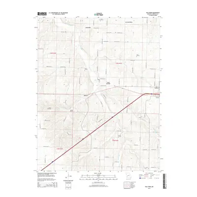 2015 Map of Halltown, 2015 Print