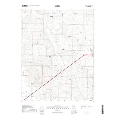 2017 Map of Halltown, 2017 Print