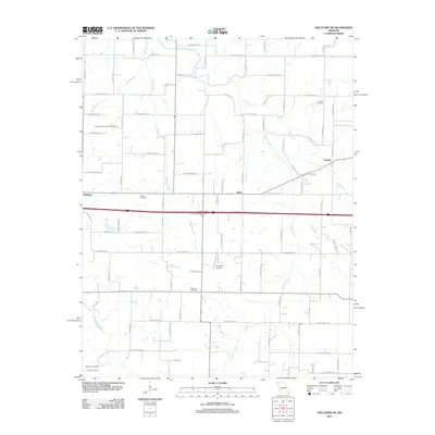 2011 Map of Halltown NE, 2011 Print