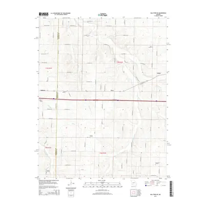 2015 Map of Halltown NE, 2015 Print
