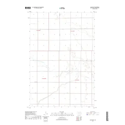 2018 Map of Halstad SW, 2018 Print