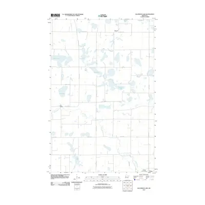 2010 Map of Halverson Lake, 2010 Print