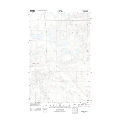 2013 Map of Halverson Lake, 2013 Print
