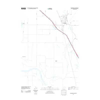 2013 Map of Hamburg, 2013 Print