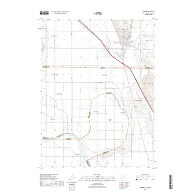 2018 Map of Hamburg, 2018 Print