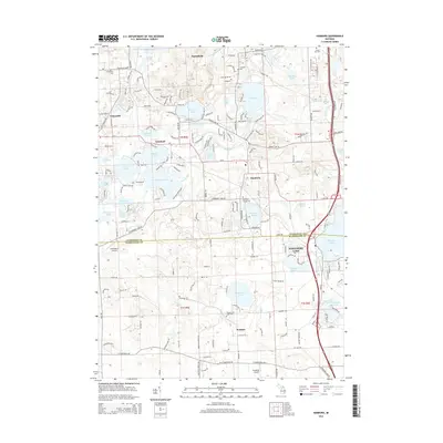 2014 Map of Hamburg, 2014 Print