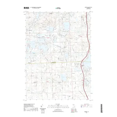 2019 Map of Hamburg, 2019 Print