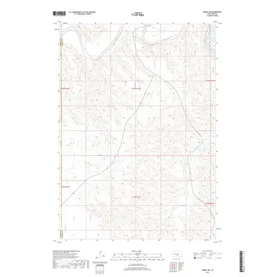 2017 Map of Hamill NE, 2017 Print