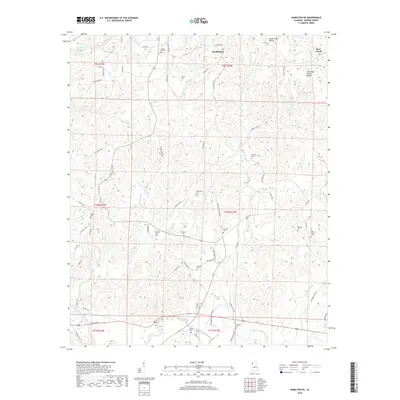 2018 Map of Hamilton NE, 2018 Print