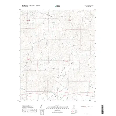 2020 Map of Hamilton NE, 2020 Print