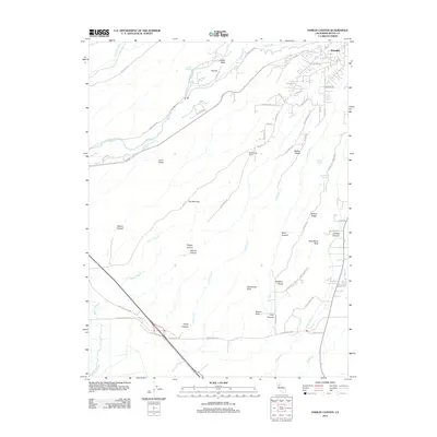 2012 Map of Hamlin Canyon, 2012 Print