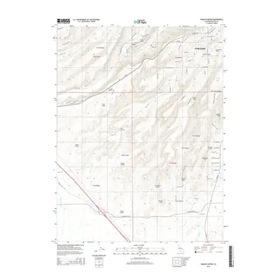 2015 Map of Hamlin Canyon, 2015 Print