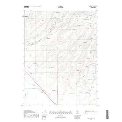 2018 Map of Hamlin Canyon, 2018 Print