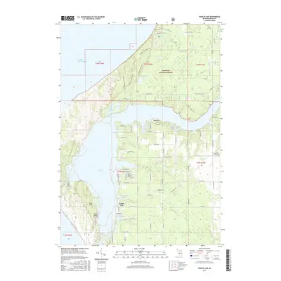 2017 Map of Hamlin Lake, 2017 Print