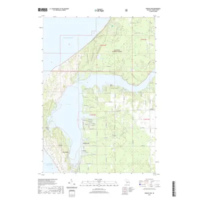 2019 Map of Hamlin Lake, 2019 Print