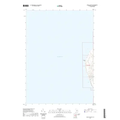 2019 Map of Hamlin Lake OE W, 2019 Print
