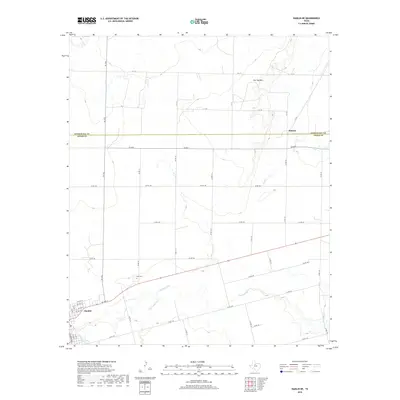 2019 Map of Hamlin NE, 2019 Print