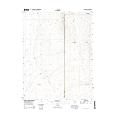 2014 Map of Hamlin Well, 2014 Print