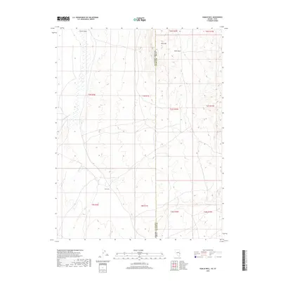 2018 Map of Hamlin Well, 2018 Print