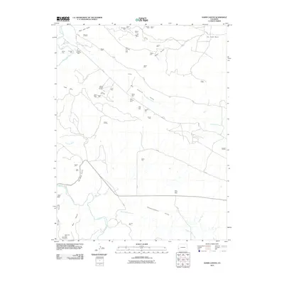 2010 Map of Hamm Canyon, 2010 Print
