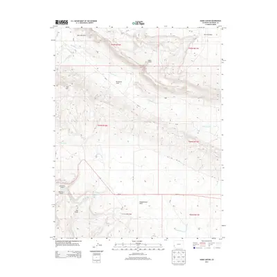 2013 Map of Hamm Canyon, 2013 Print