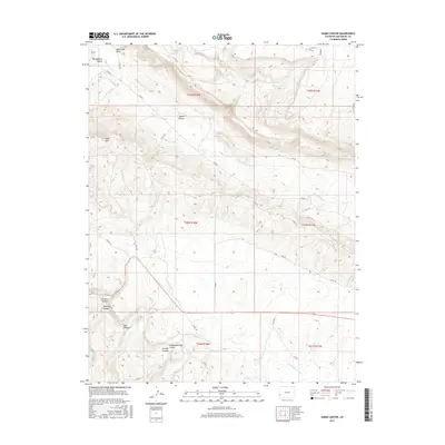 2016 Map of Hamm Canyon, 2016 Print