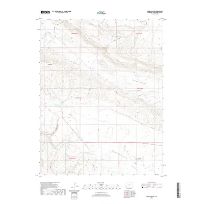 2019 Map of Hamm Canyon, 2019 Print