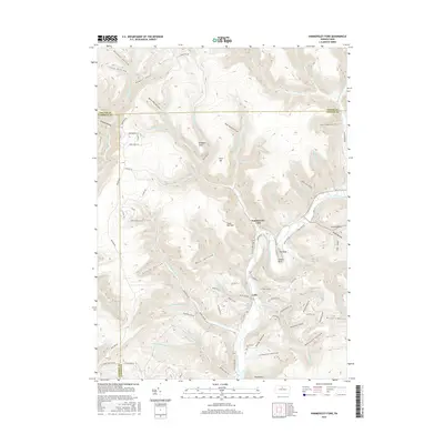2016 Map of Hammersley Fork, 2016 Print