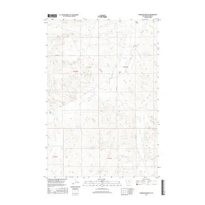2017 Map of Hammond Draw SW, 2017 Print