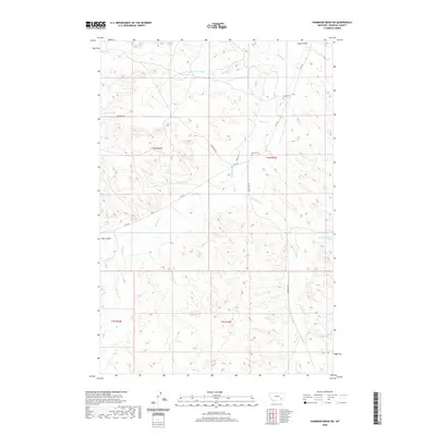 2020 Map of Hammond Draw SW, 2020 Print